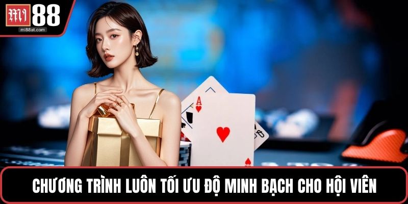 Chương trình luôn tối ưu độ minh bạch cho hội viên